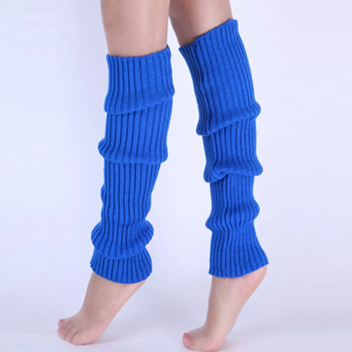 Knee High Sock Women - 暖かいニットレッグウォーマー女性用ニーハイリブソックス快適な冬のストッキングファッションレッグウェア衣類
