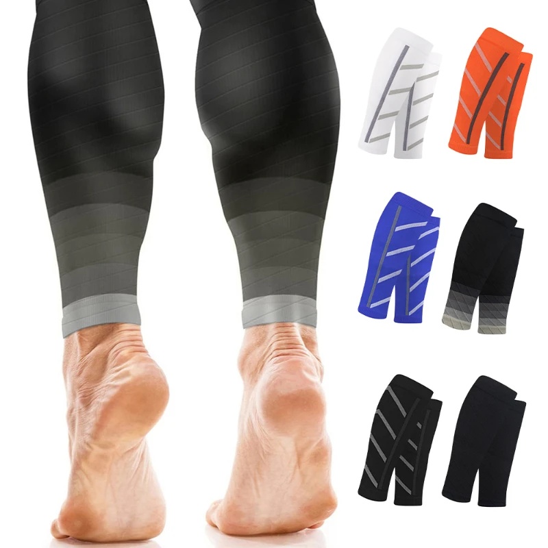Compression Sleeve Calf - コンプレッションカーフスリーブ、マラソンランニングスポーツ保護用圧力サポートレッグガード