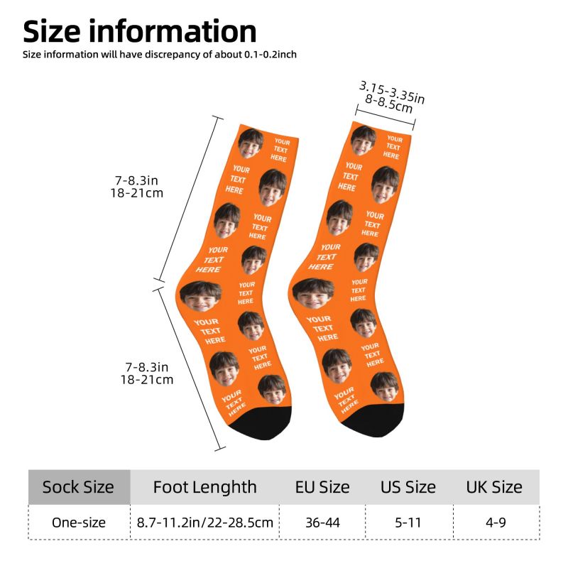 パーソナライズされた写真テキストカスタム男性女性クルーソック - Dress Sock Men のレビューと価格