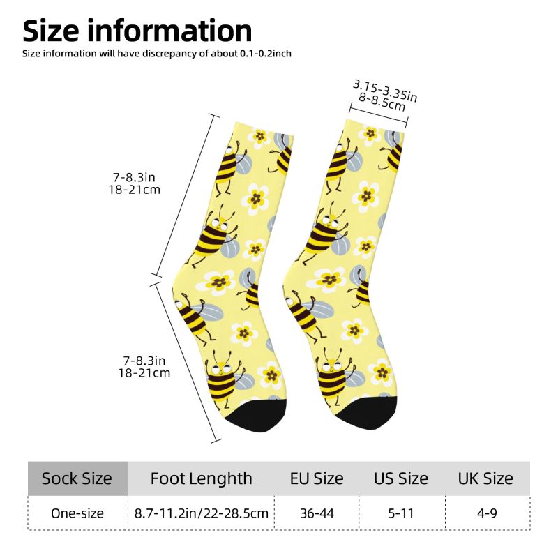 カスタムクールメンズ面白い蜂の花柄ドレスソックスユニセックス - Dress Sock Men のレビューと価格
