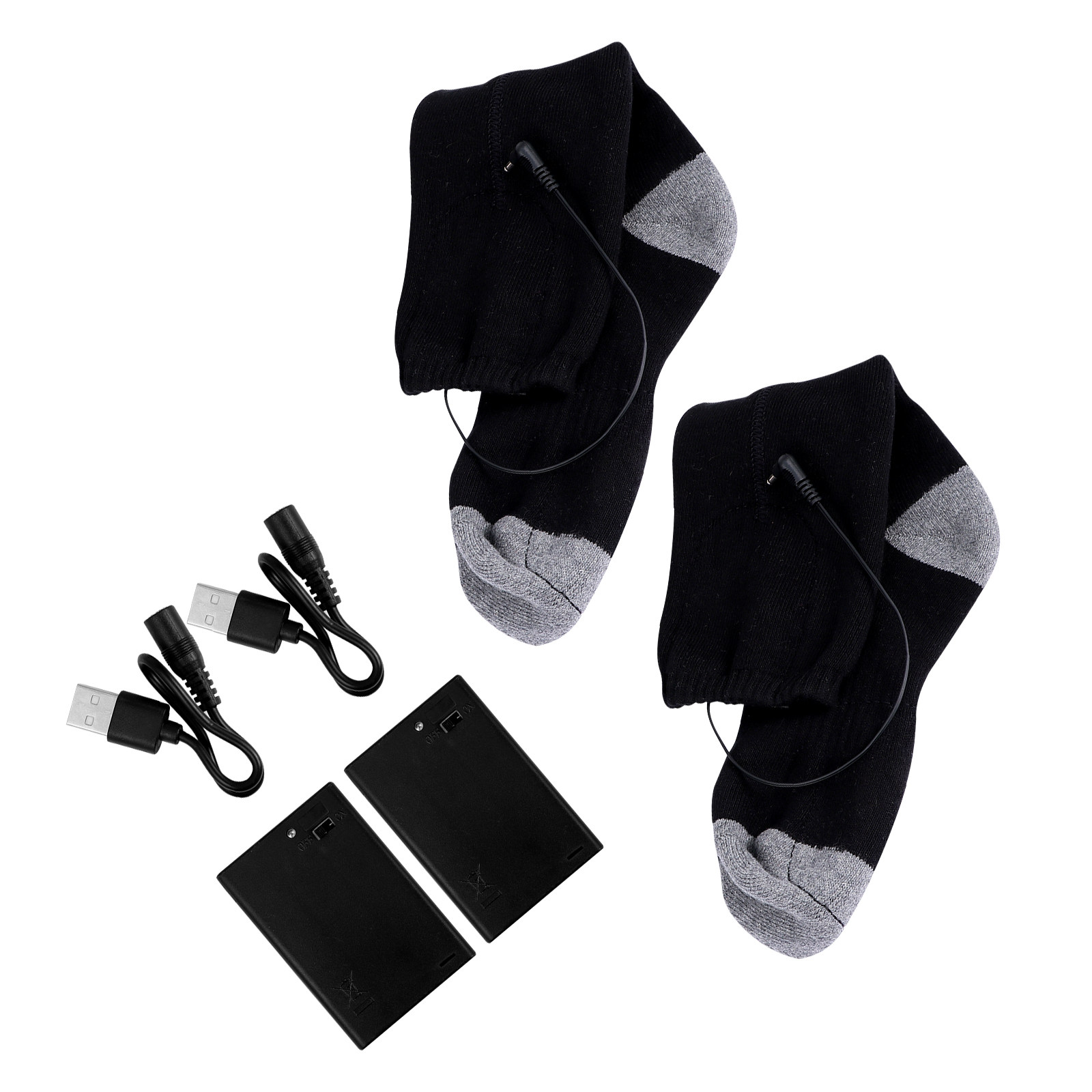 1セット USB加熱ソックス 冬の屋外旅行に最適な足温器サー - Thermal Sock Winter のレビューと価格