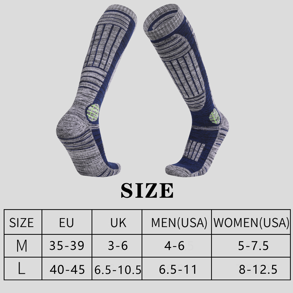 男性と女性のためのサーマルコットンスキーソックス、伸縮性のあ - Thermal Sock Winter のレビューと価格