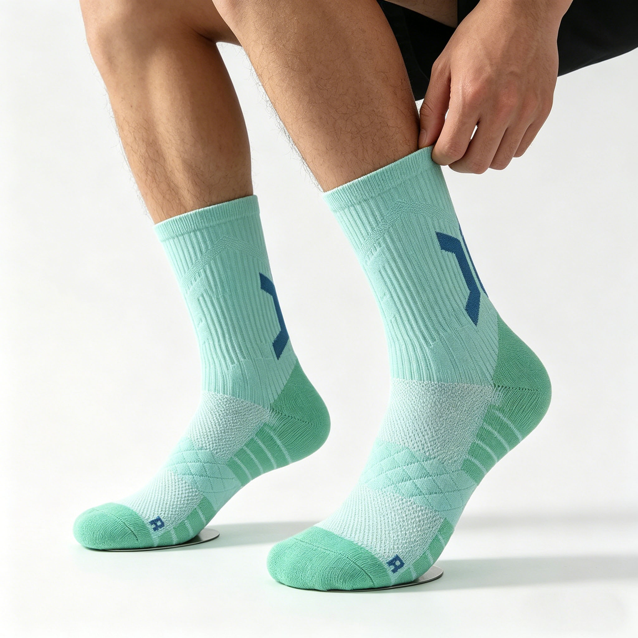 メンズ厚手クッション入りバスケットボールソックス滑り止め通気 - Athletic Sock Cushion のレビューと価格
