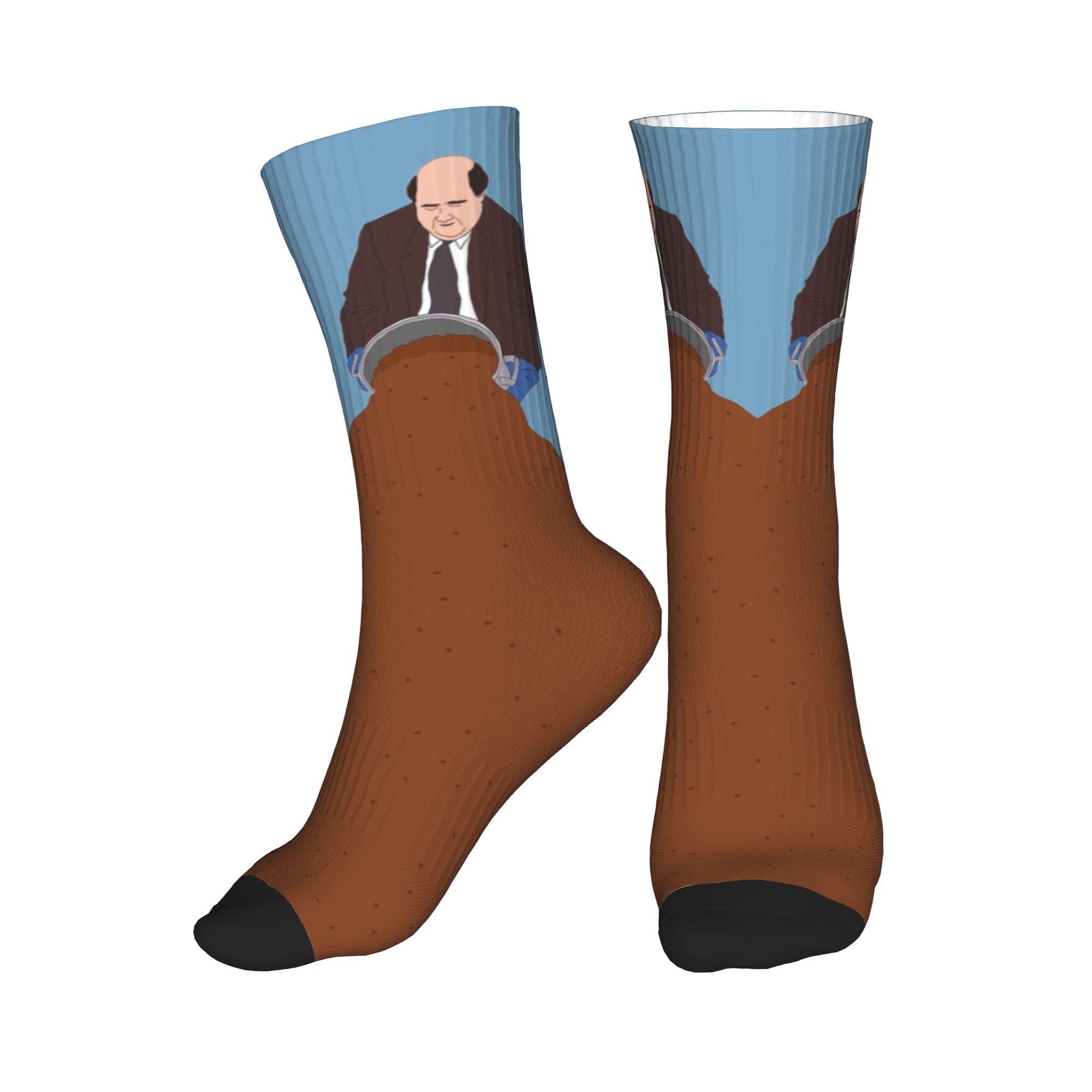 テレビ番組「オフィス」ケビンの有名なチリメンズクルーソックス - Dress Sock Men のレビューと価格
