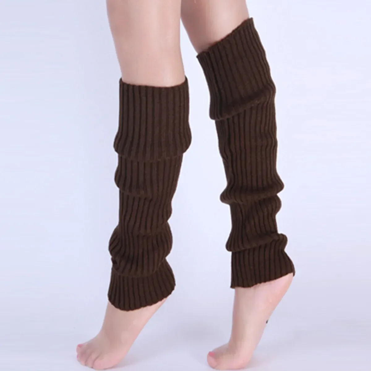 暖かいニットレッグウォーマー女性用ニーハイリブソックス快適な - Knee High Sock Women のレビューと価格