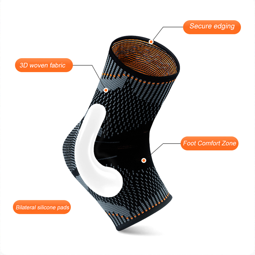 女性男性用足首ブレース、左足と右足用の圧縮サポートスリーブ足 - Ankle Brace Sock のレビューと価格