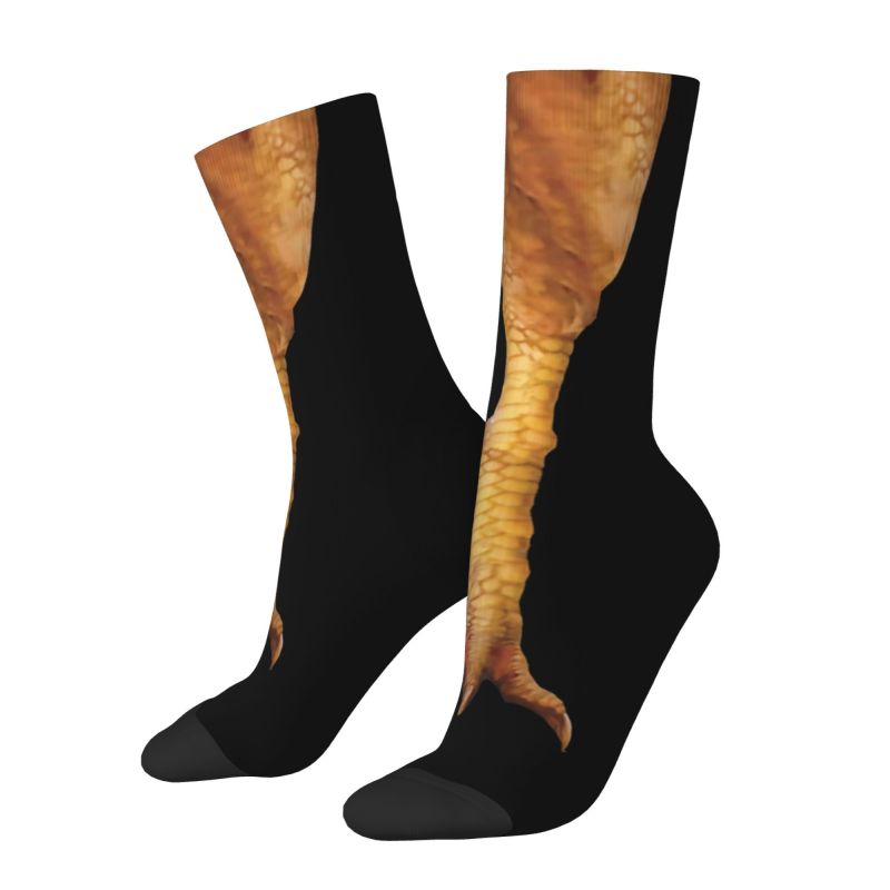 鶏の足の形をしたメンズクルーソックス、ユニセックス、楽しい春 - Dress Sock Men のレビューと価格