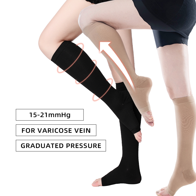 医療用コンプレッションレッグソックス,通気性のある静脈瘤,1 - Compression Sleeve Calf のレビューと価格