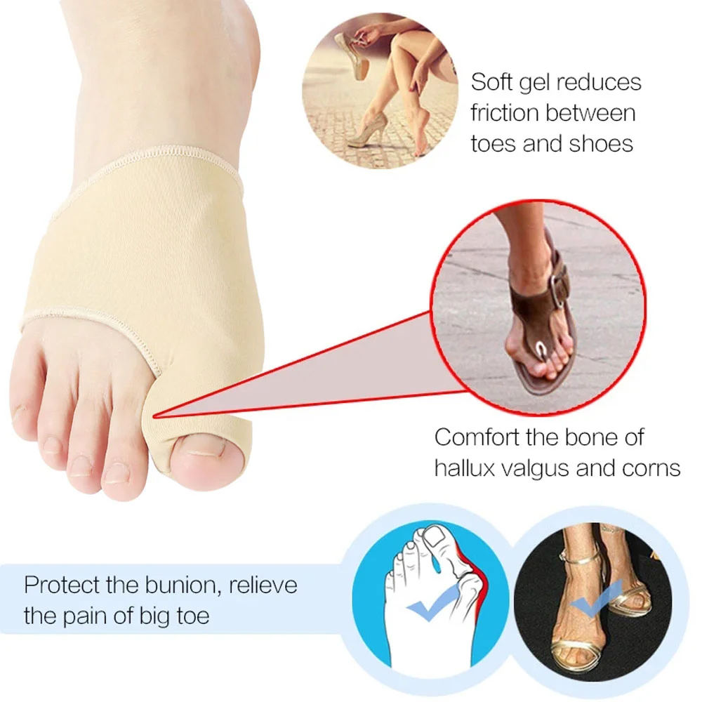 2 個足指セパレーター外反母趾腱膜瘤コレクター矯正足の骨親指 - Ankle Brace Sock のレビューと価格